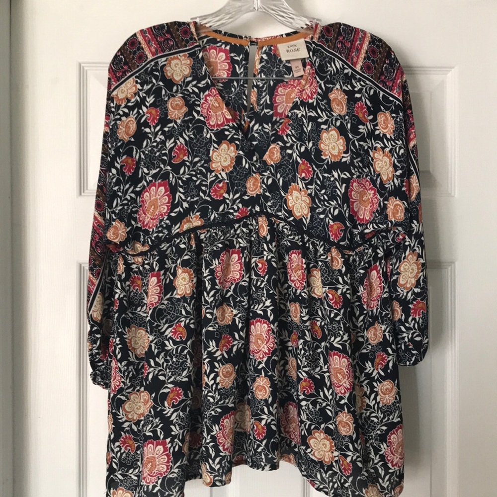 Knox Rose festival oversized peasant top size XS